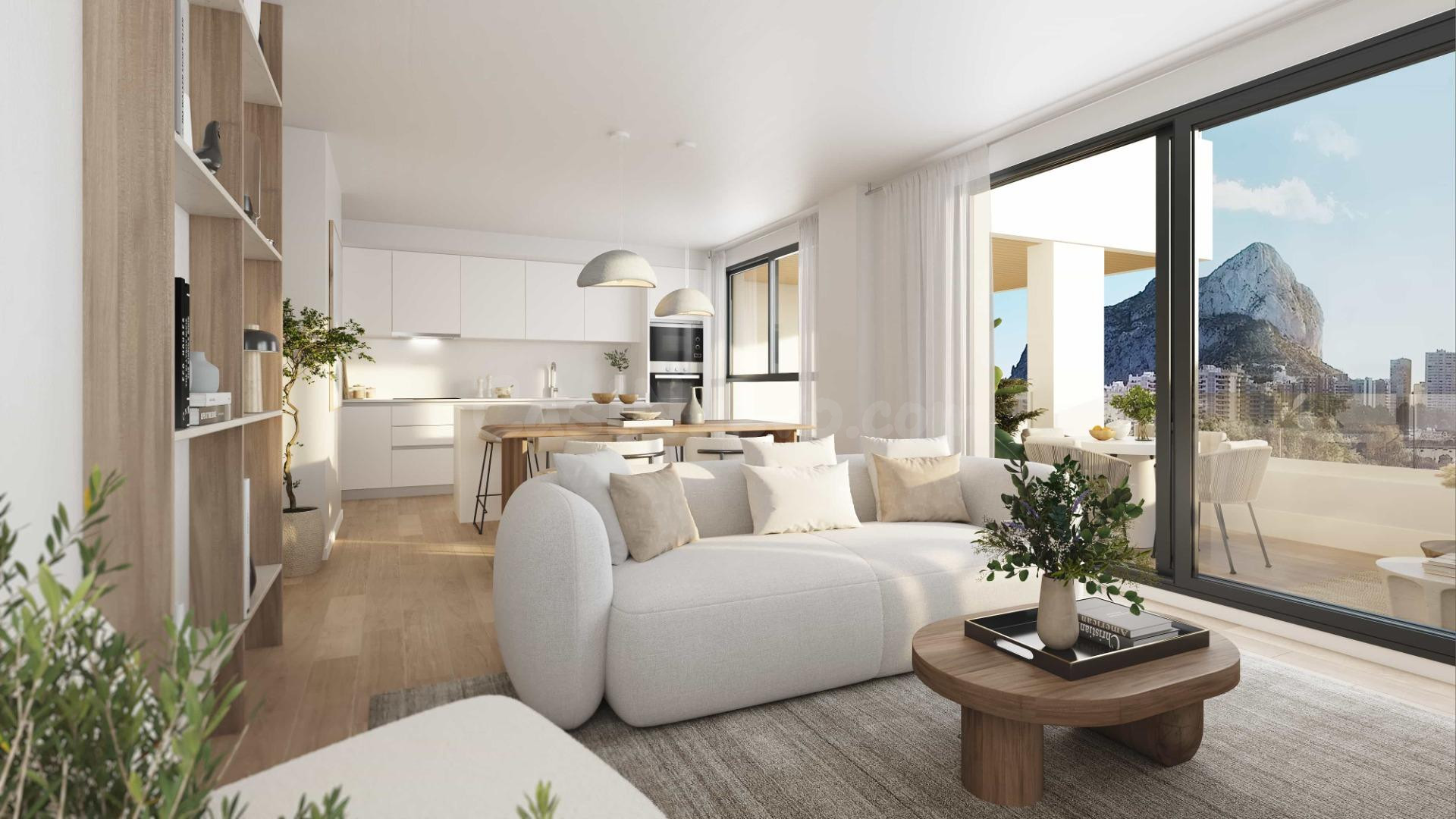 Apartamentos de lujo con amplias terrazas en Calpe
