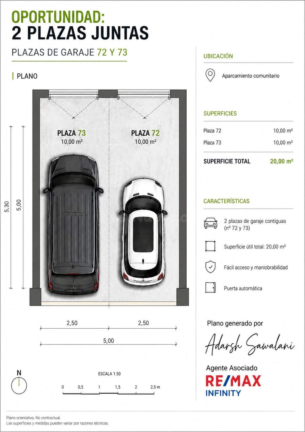 OPORTUNIDAD!!!!!  2 plazas de parking en La Colina, Torremolinos