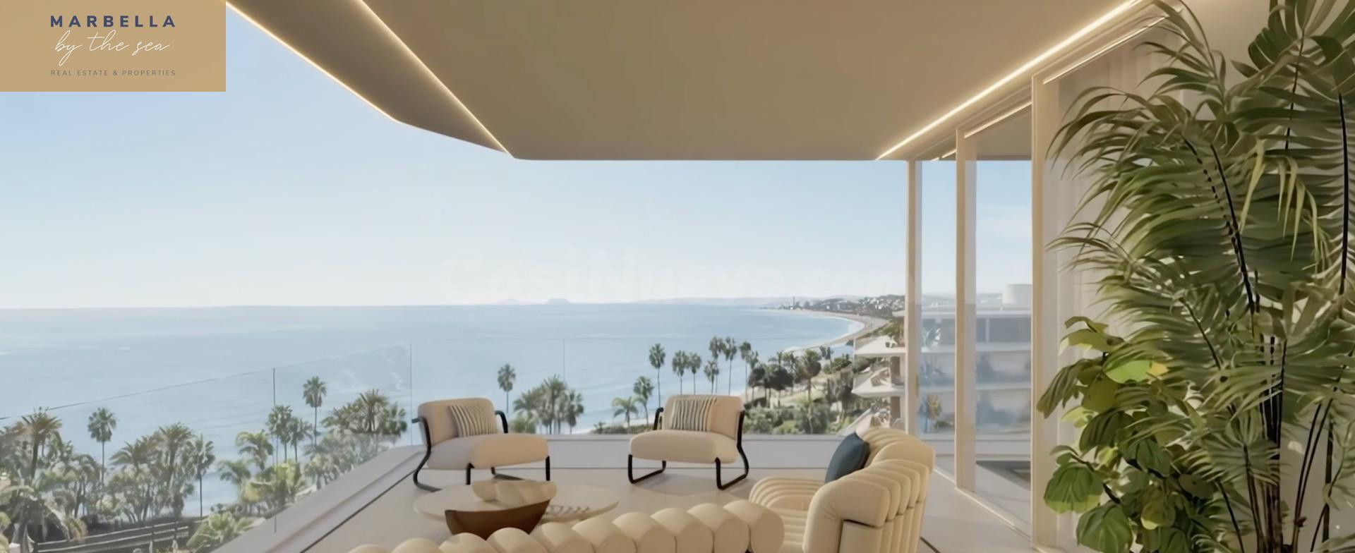 Apartamento de 3 dormitorios frontal mar Estepona