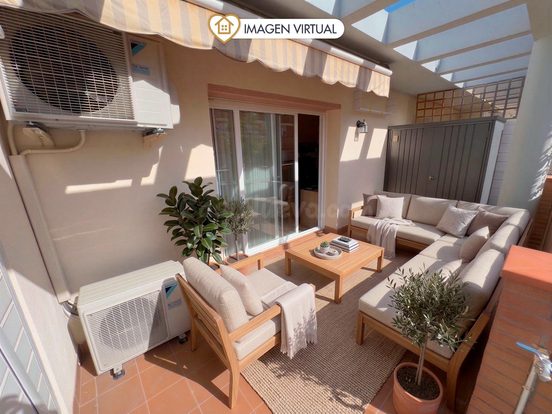 Luminoso dúplex con terraza, balcón y 4 estancias en Viladecans
