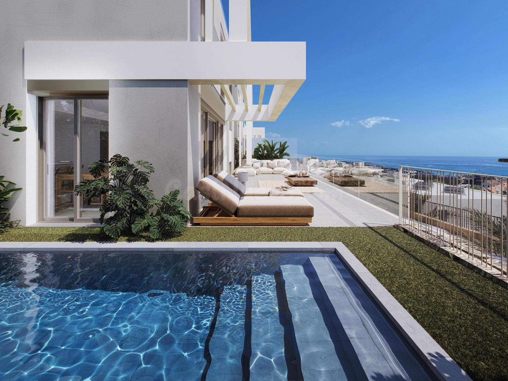 CASAS PAREADAS EN MIJAS DE OBRA NUEVA