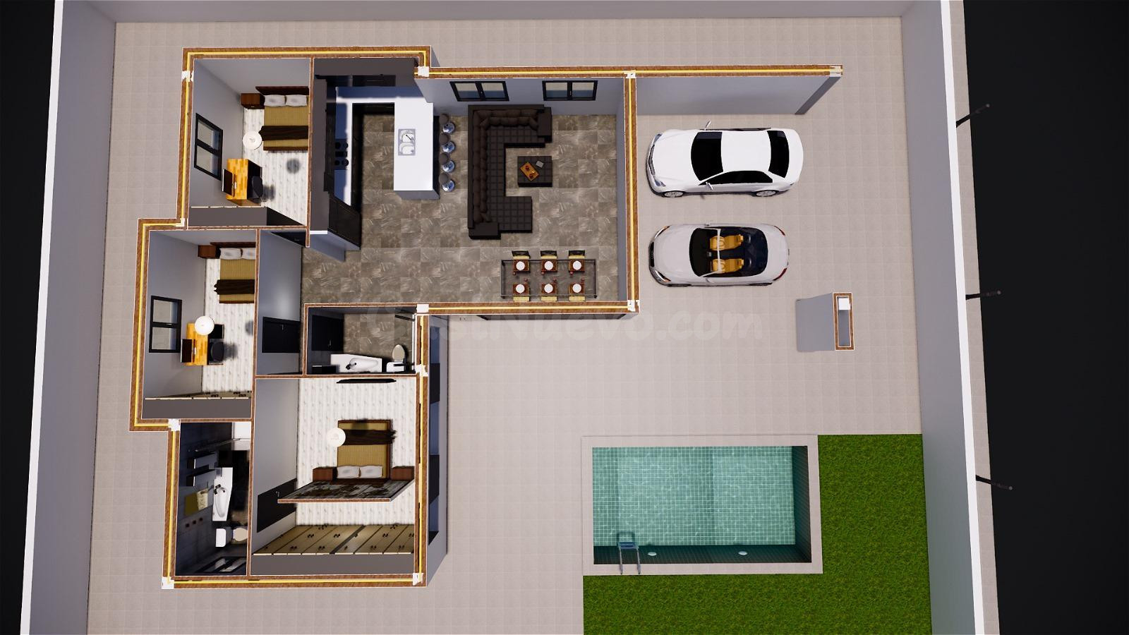 Casa de diseño en parcela de 985 m2 en Cúllar Vega (El Vento - foto 2