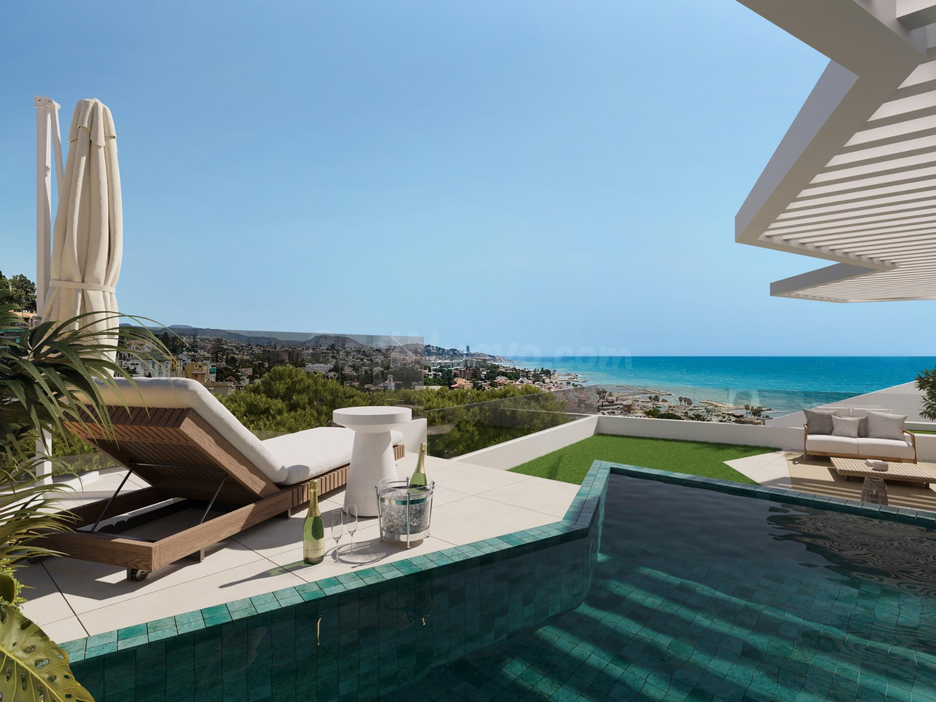 LUJO EN PEDREGALEJO, PROMOCIÓN DE OBRA NUEVA CON SUPER VISTAS AL MAR