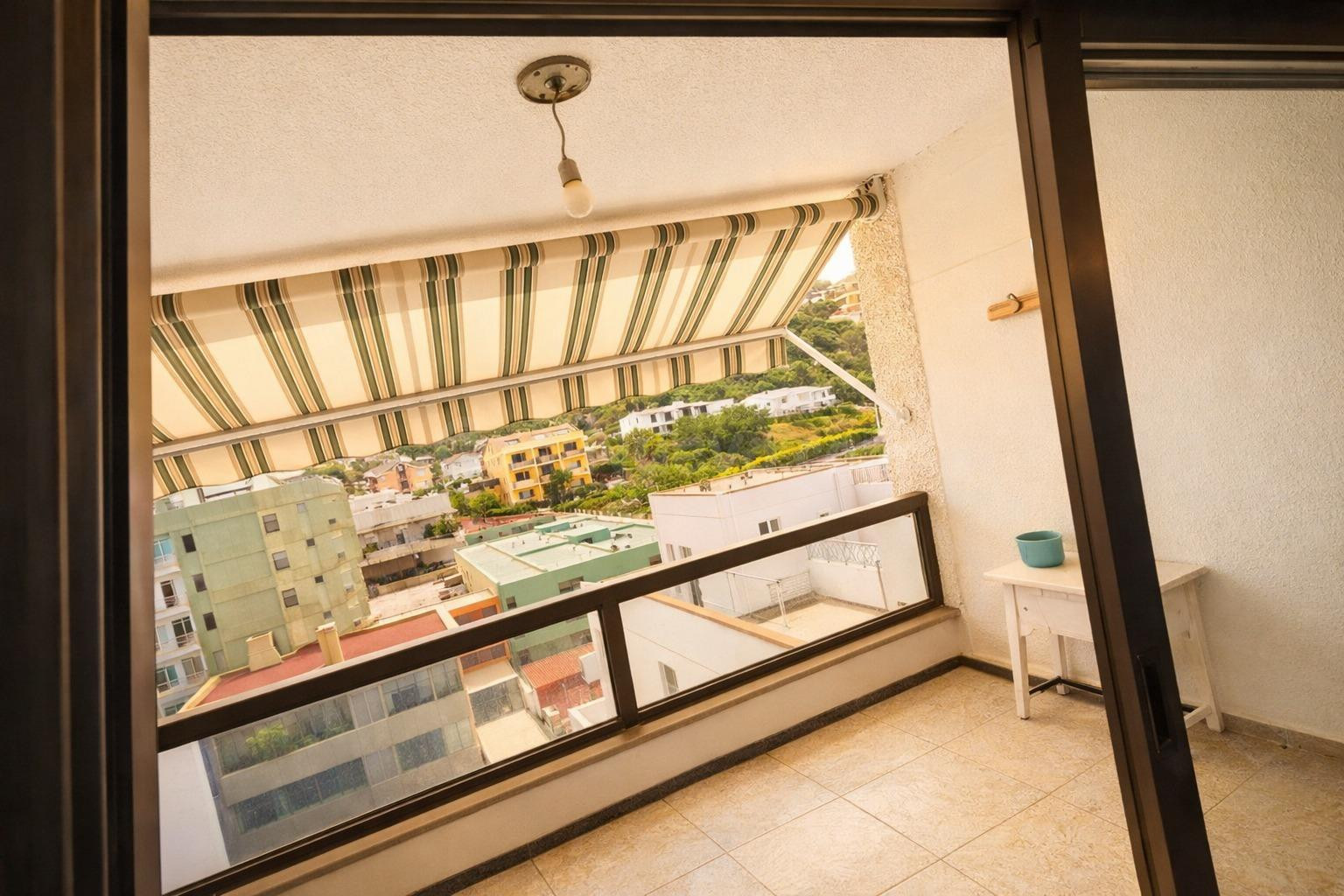 Estudio con encanto en Martiánez. Terraza y vistas al mar.