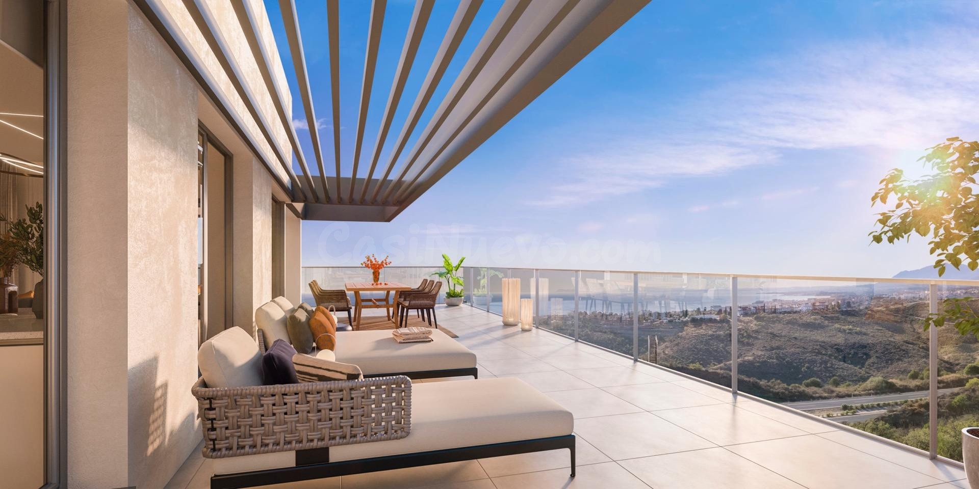 Ático duplex de 3 dormitorios con vistas al mar en Marbella