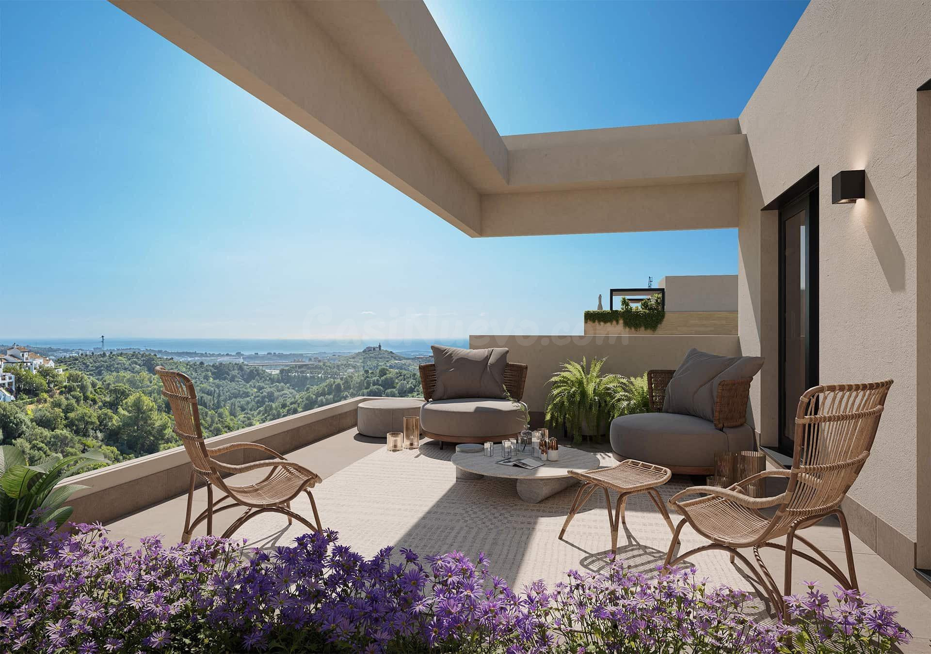 Apartamento de 2 dormitorios con vistas mar Marbella