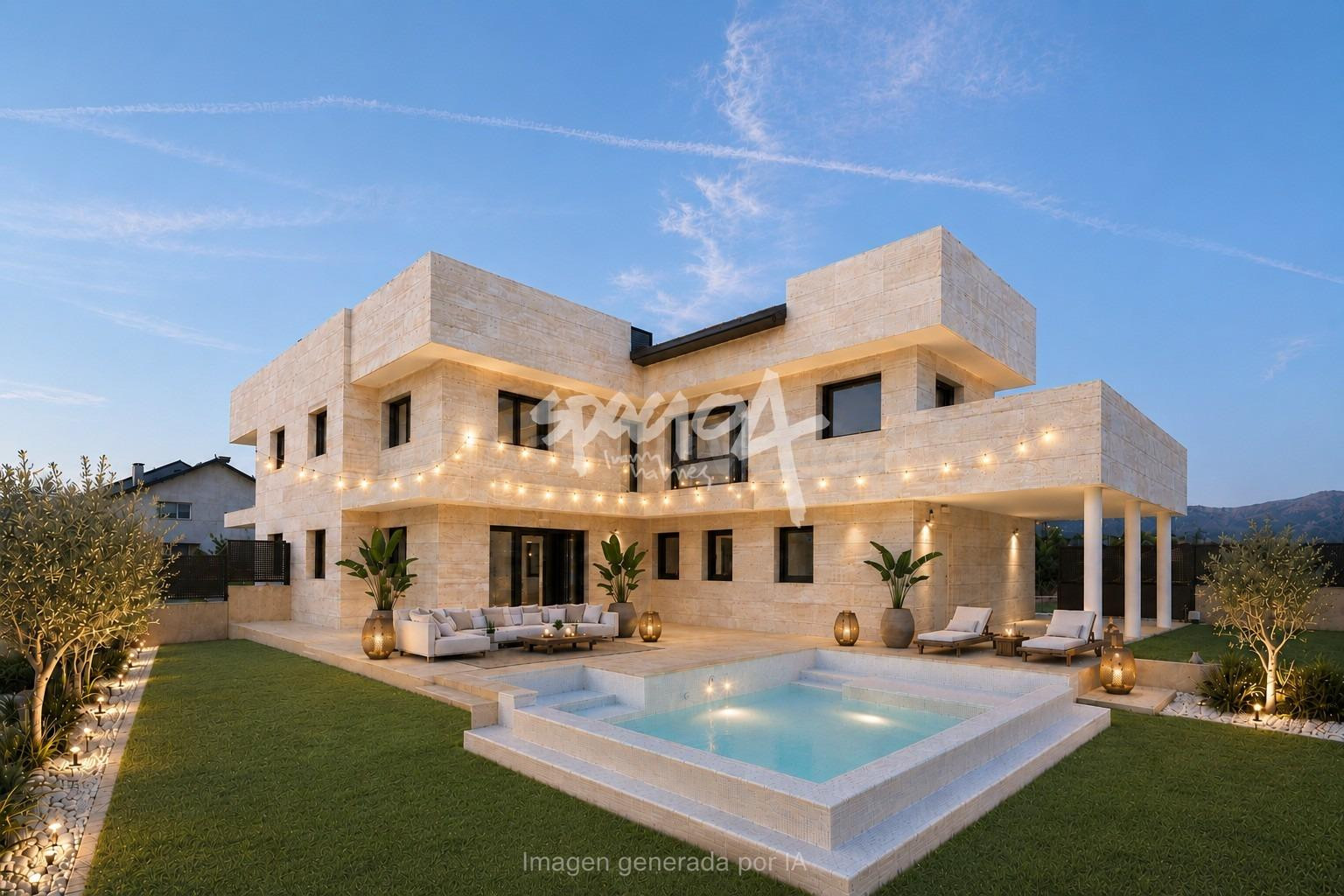 Chalet pareado de obra nueva en venta en Los Pinarejos