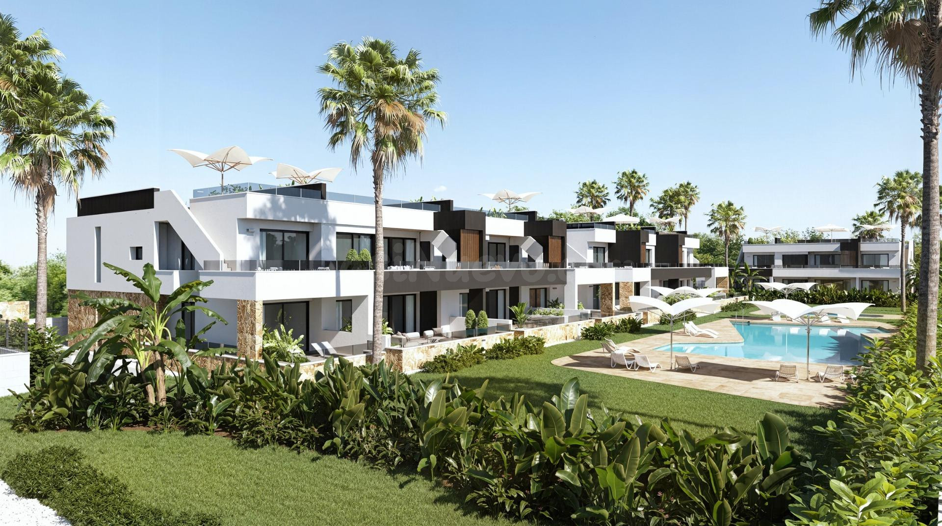 Bungalows de nueva construcción en venta en Lo Marabu, Ciudad Quesada, Costa Blanca Sur