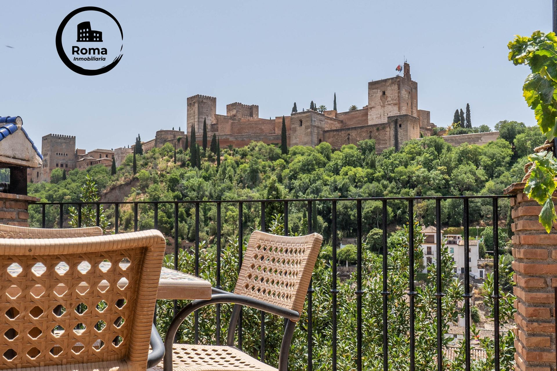 Dos maravillosas casas en el Albaicín con vistas panorámicas a la Alhambra