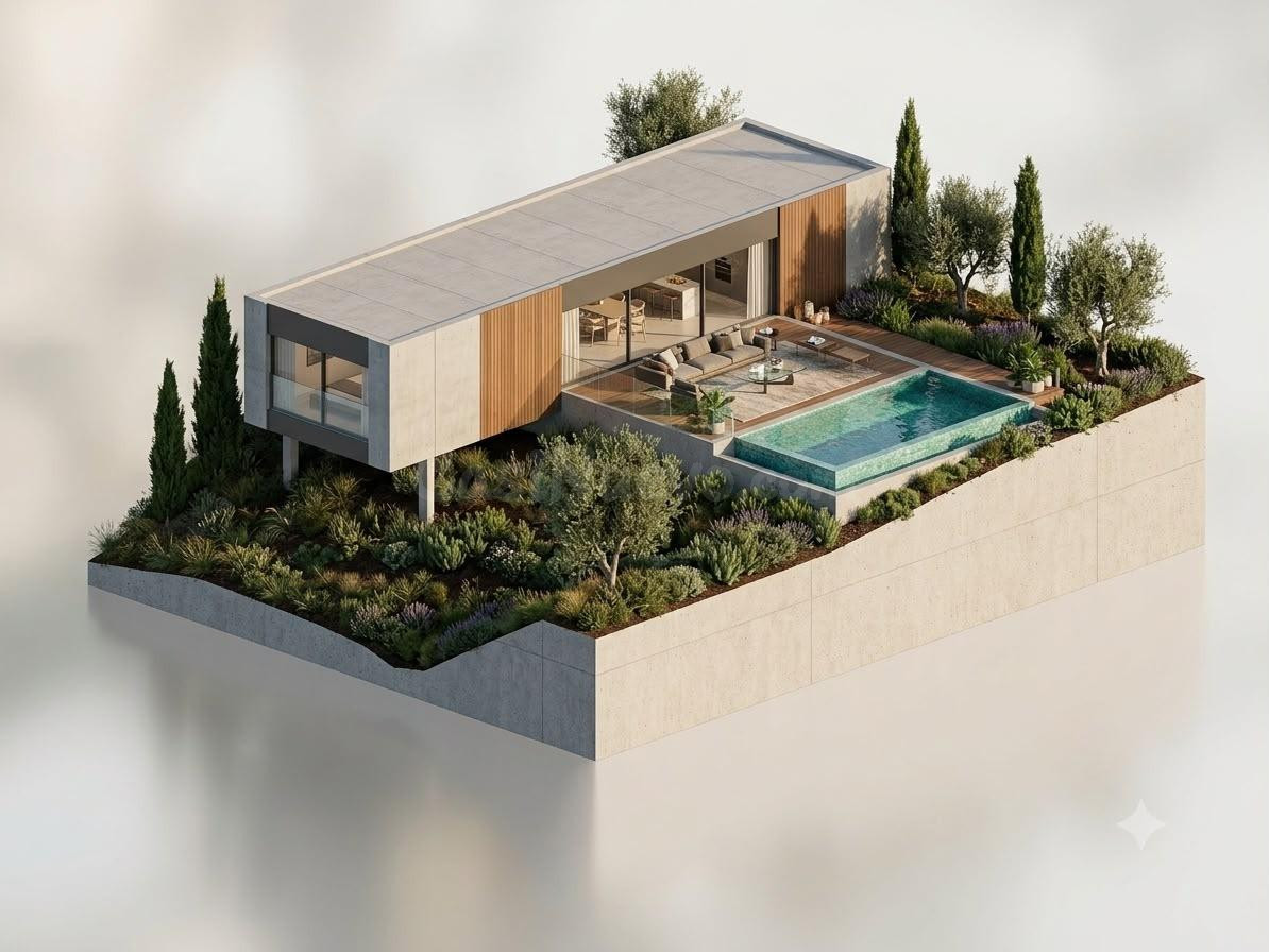 Terreno con licencia en una zona residencial tranquila para una casa familiar!