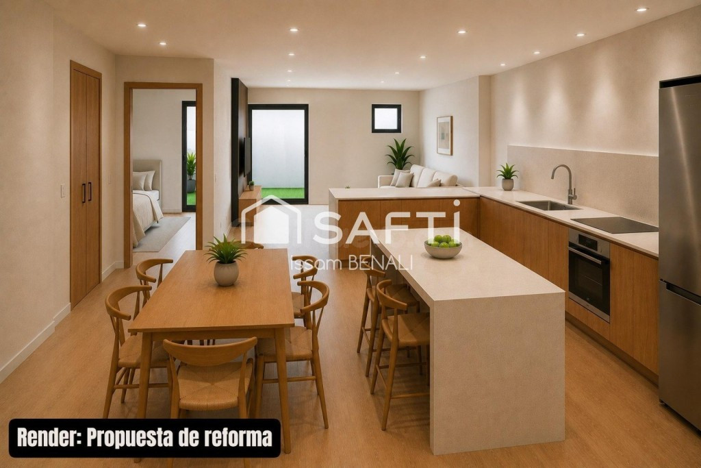 Bajo con patio en Vilapicina: reforma a tu gusto