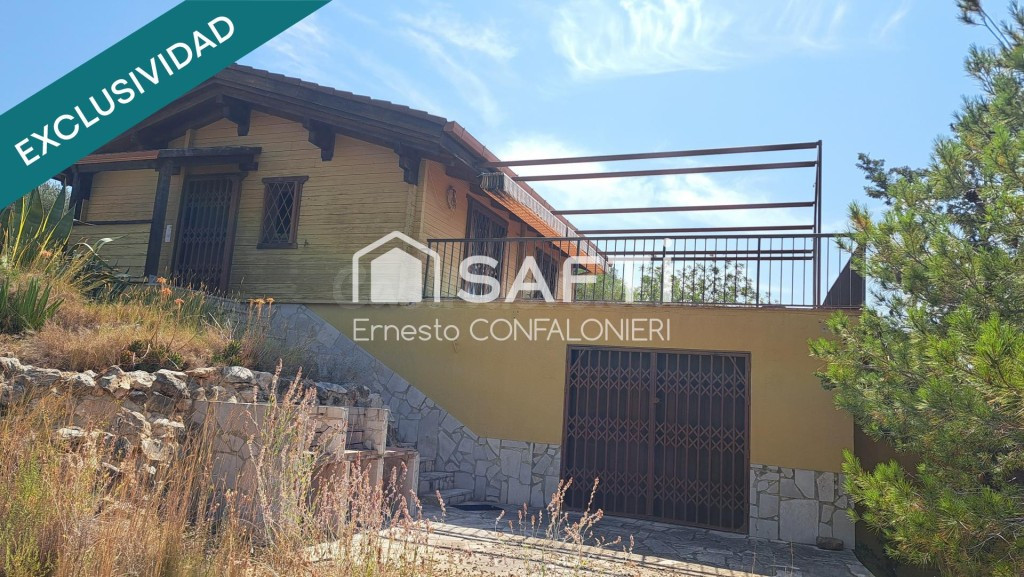 Finca rustica 14000 mts con casa de madera 96 mts especial para pasar fin de semanas .vistas espectaculares al mar en Alcanar ,