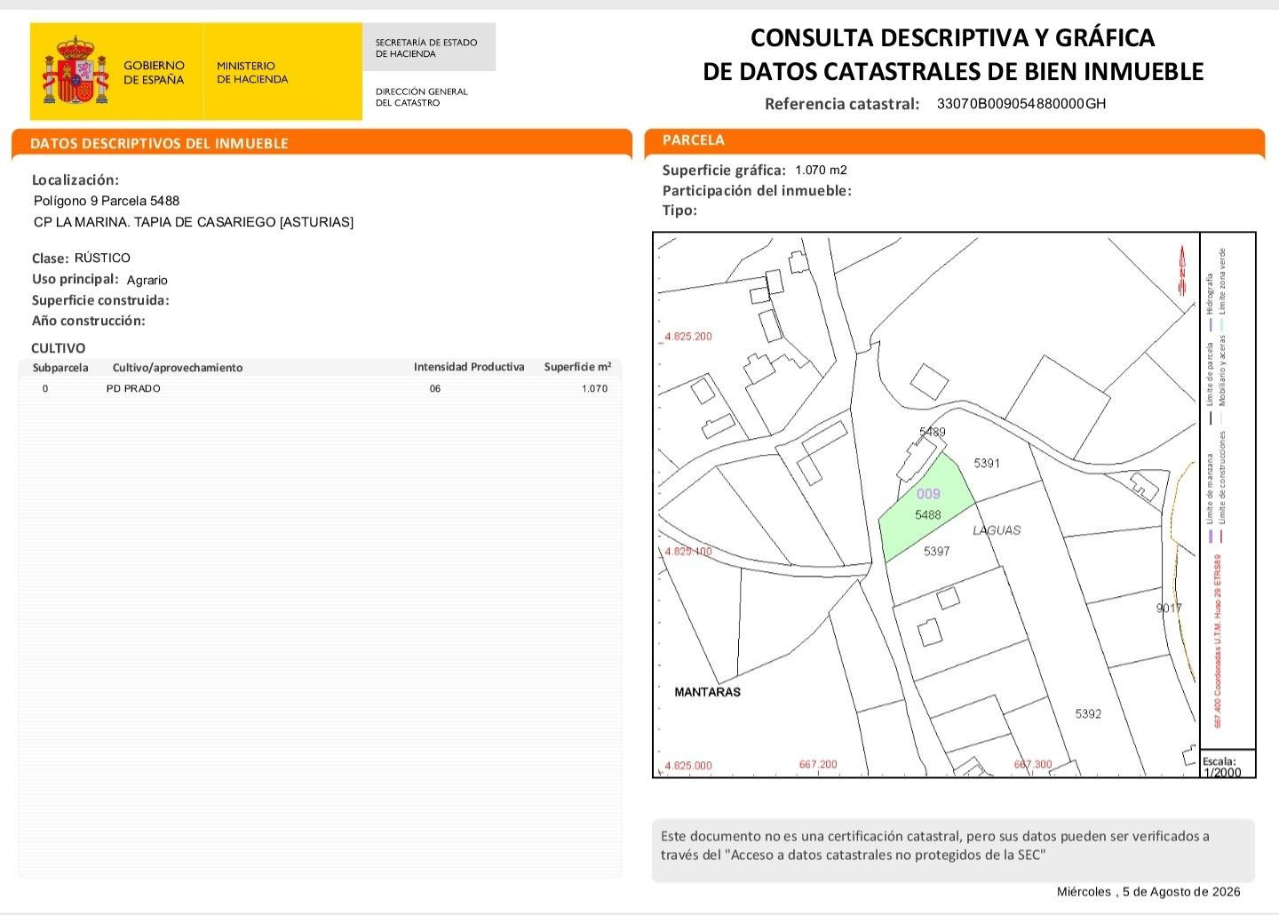 PARCELA EDIFICABLE DE 1.070 m2 – MÁNTARAS (TAPIA DE CASARIEG - foto 4