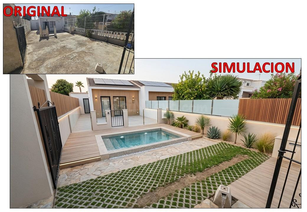 VIVIENDA CON GRAN PARCELA Y MUCHAS POSIBILIDADES EN TORRETA II, TORREVIEJA