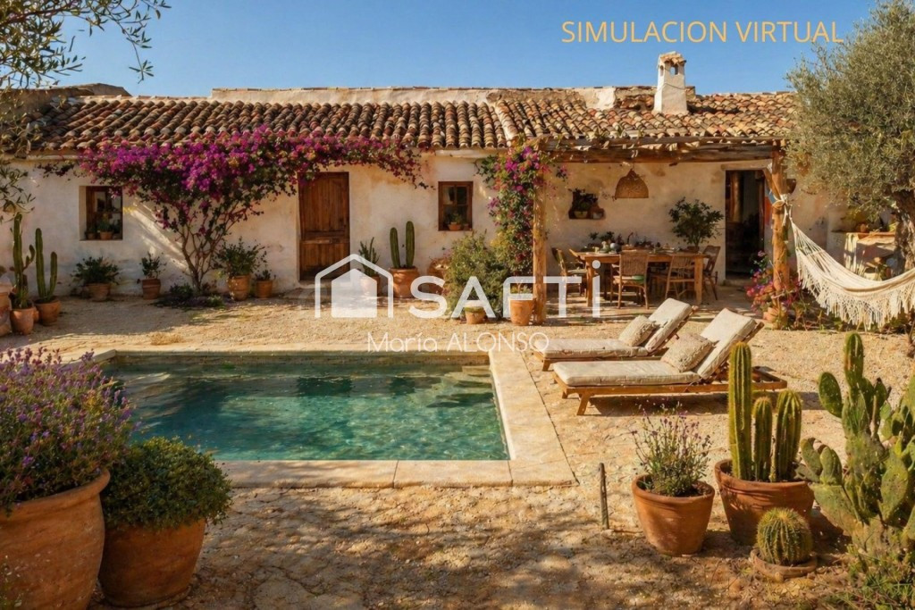 Casa de campo en Sorbas. Un refugio mediterráneo con vistas impresionantes.