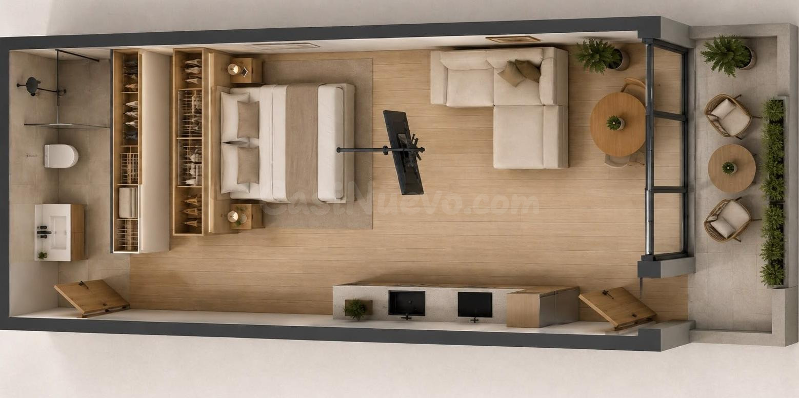 OPORTUNIDAD EN COSTA DEL SILENCIO: estudios nuevos llave en mano con terraza