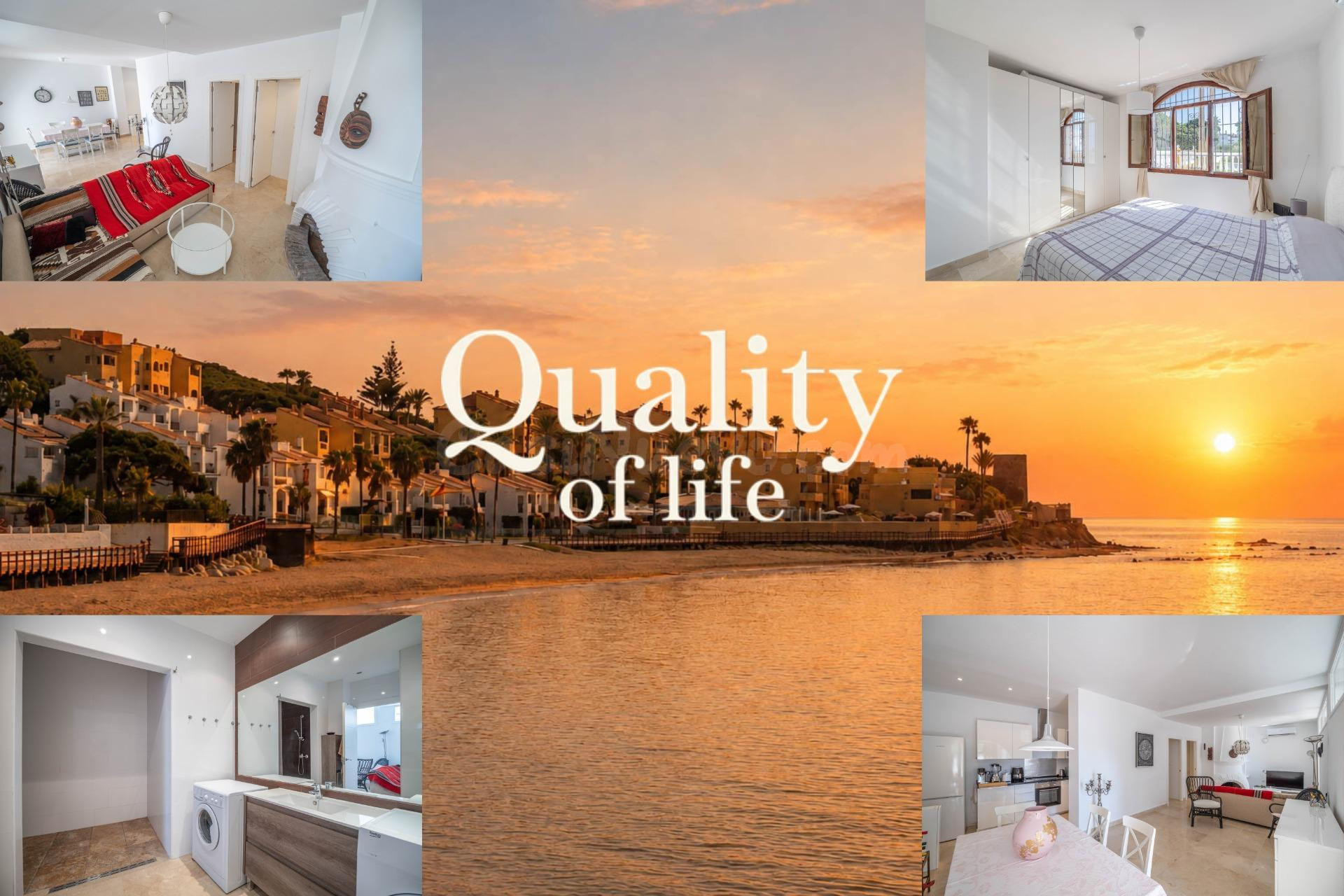 PRIMERA LÍNEA DE PLAYA | ACCESO PRIVADO PARA SOLO 5 VIVIENDAS | VISTAS AL MAR Y PISCINA | CALAHONDA, MIJAS.