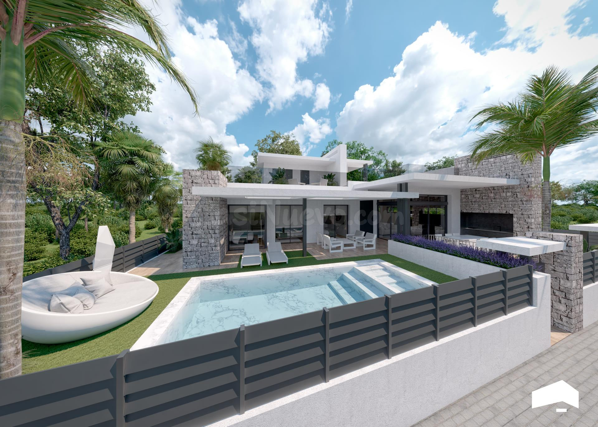 Villa 3 habitaciones 321m² en venta - Dolores de Pacheco-Santa Rosalía