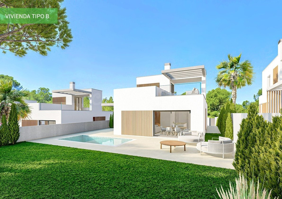 Villas modernas obra nueva en Finestrat con piscina privada