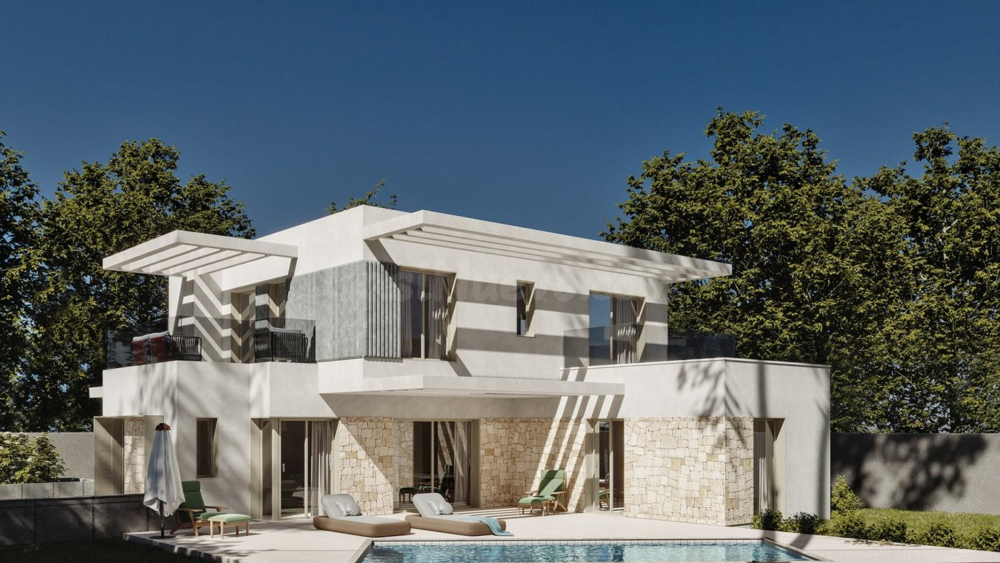 Villas modernas en Finestrat con piscina privada y vistas al Mediterráneo