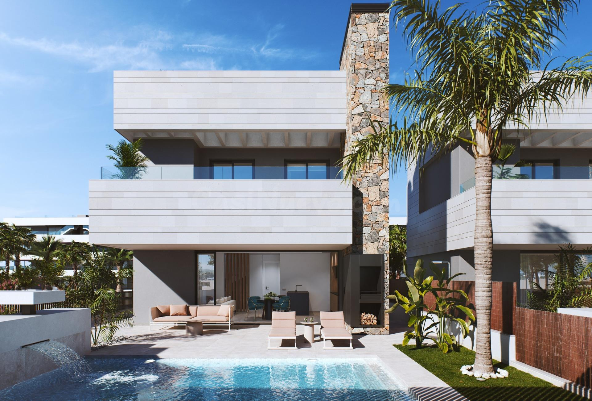 VILLAS DE OBRA NUEVA EN COMPLEJO PRIVADO EN LA PROVINCIA DE MURCIA