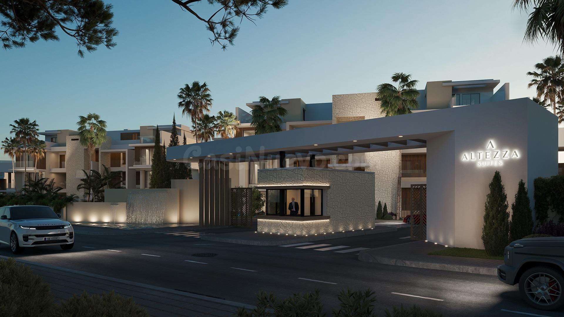 Apartamento de 3 dormitorios con amplias terrazas y jardín en Altezza Suites, La Resina, Estepona