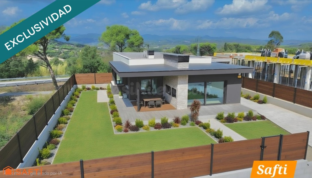 CHALET DE NUEVA CONSTRUCCIÓN CON AMPLIA PARCELA Y VISTAS AL MONTSENY — NUCLI DE LA VILA, FOGARS DE LA SELVA