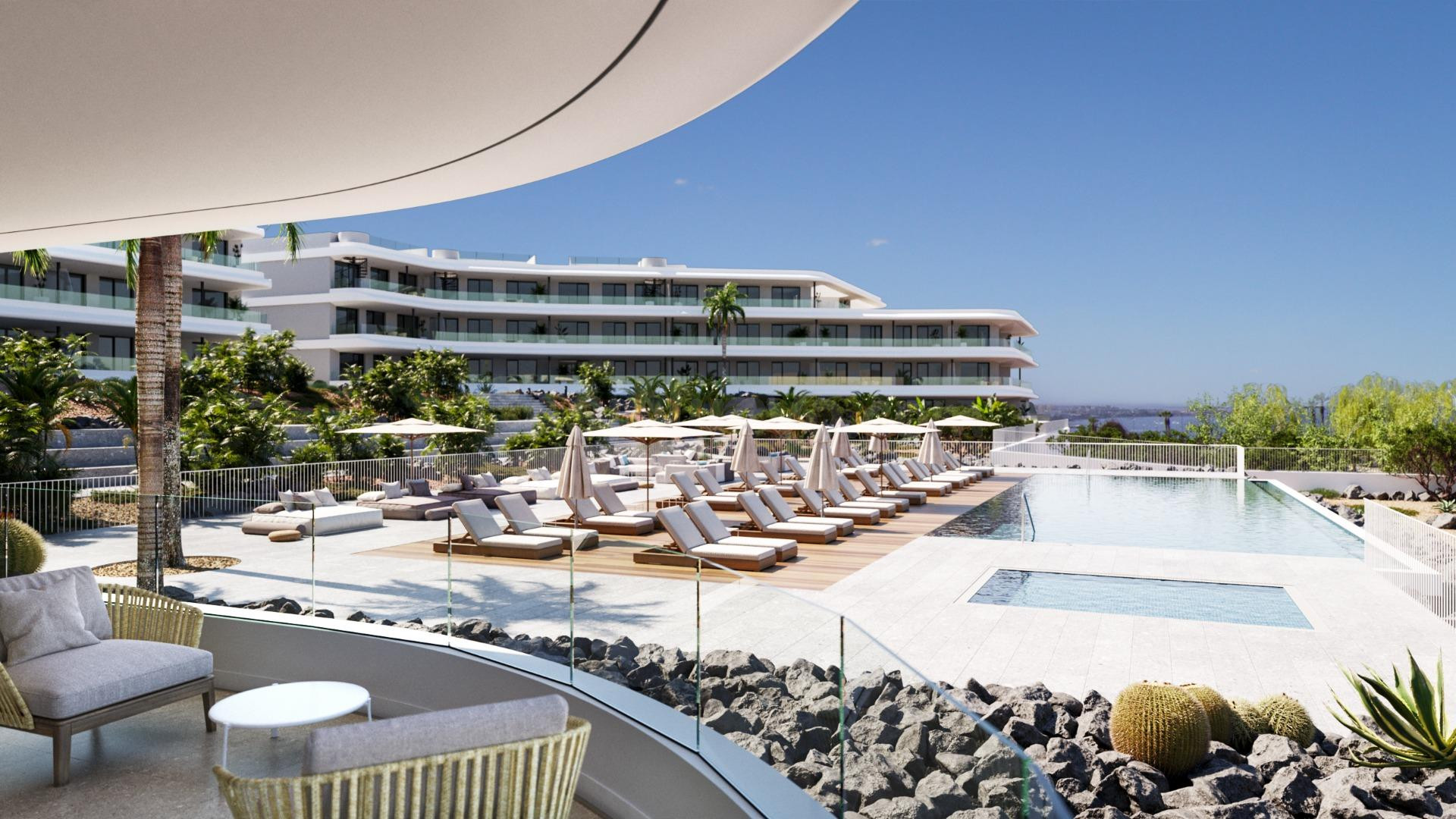 Atico en Costa Adeje - 3 dormitorios - terraza, solarium y vistas 360º al mar