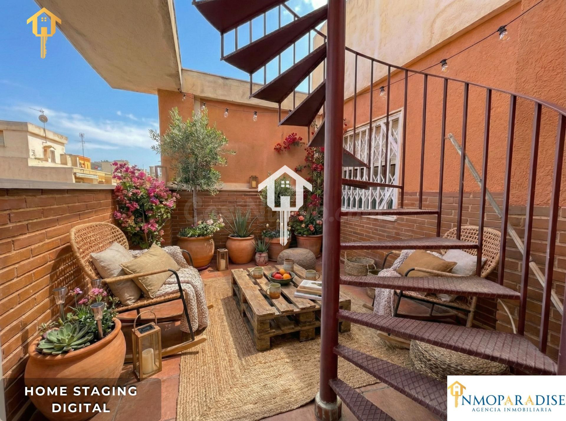 ÁTICO DÚPLEX CON DOS TERRAZAS EN CAROLINAS ALTAS DE ALICANTE: 132M2, GARAJE Y SOLARIUM PRIVADO