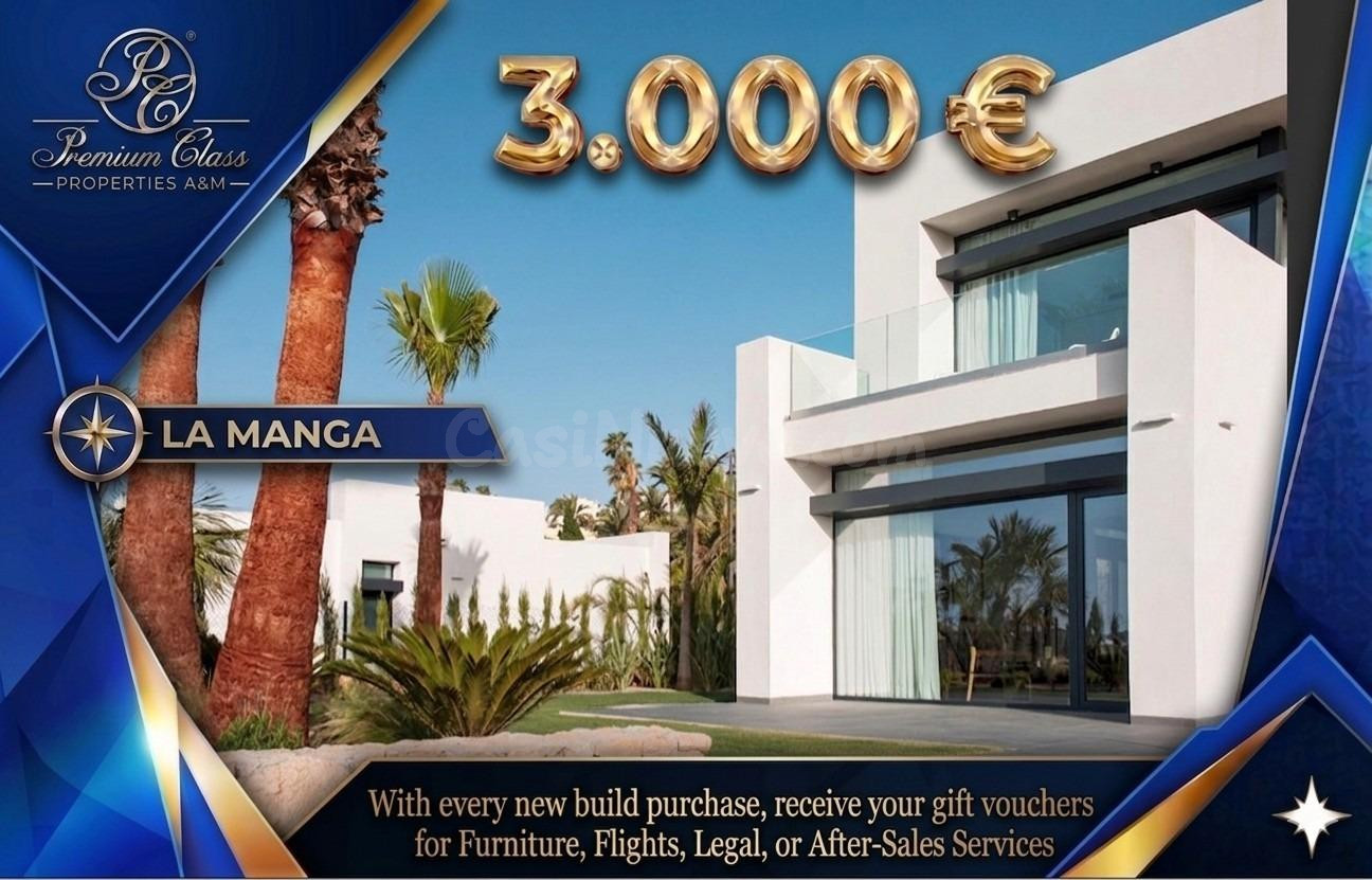 Villas de nueva construcción en venta en La Manga Club - Vida de lujo en un complejo de prestigio