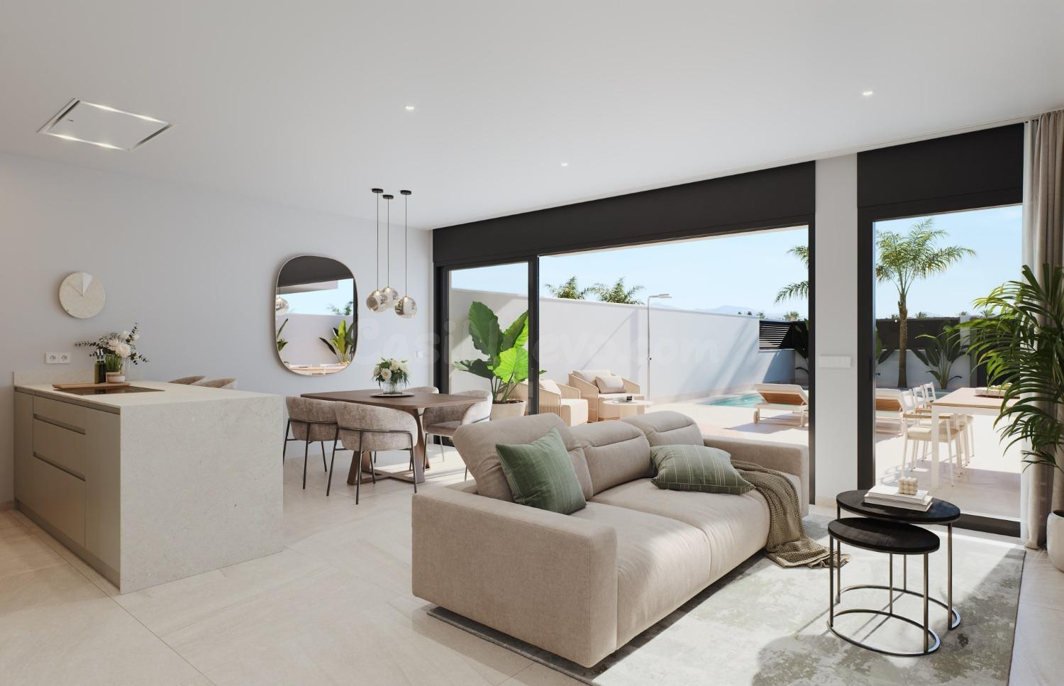 Villas de Obra Nueva con Piscina Privada en San Pedro del Pinatar