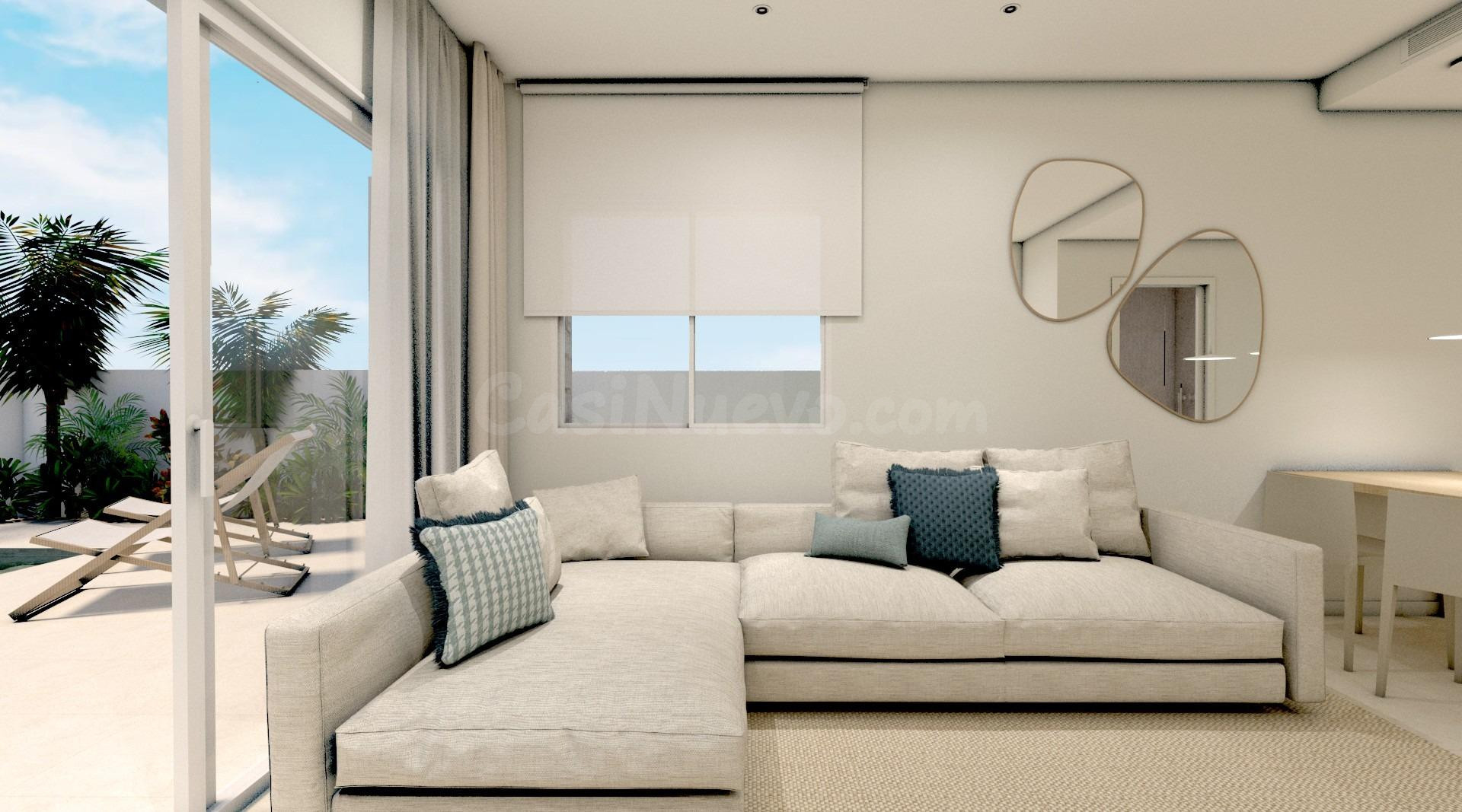 Villa de obra nueva en Torre de la Horadada a 800 metros de la playa