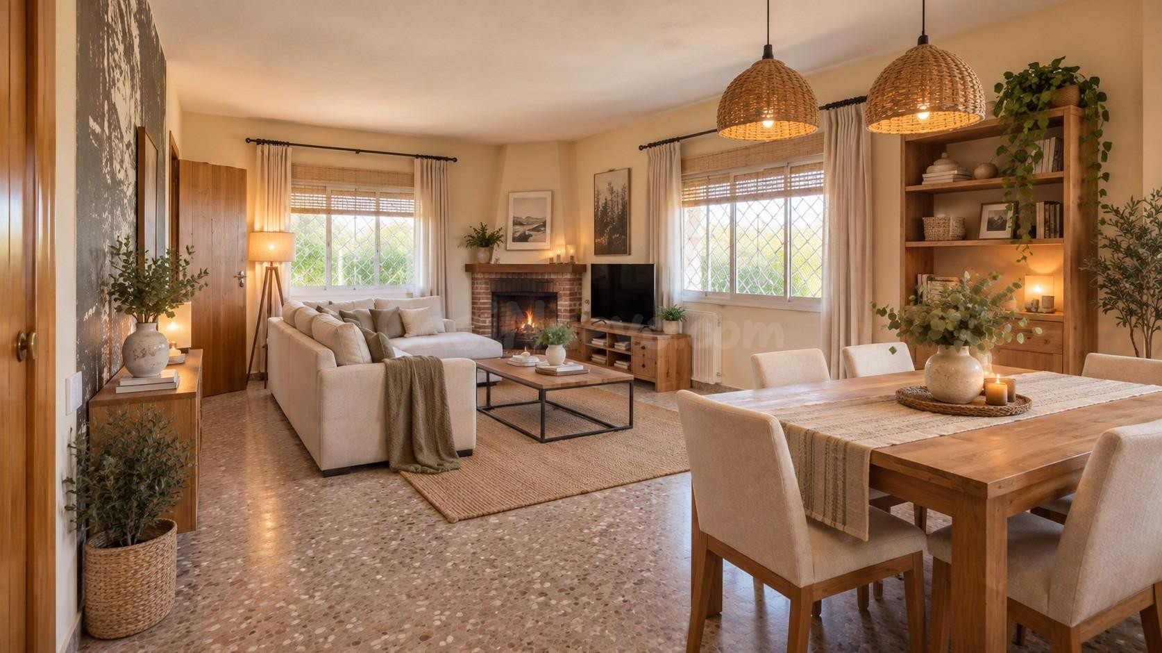 Chalet con gran parcela, porche y jardín en Urbanización Valderrey, Algete