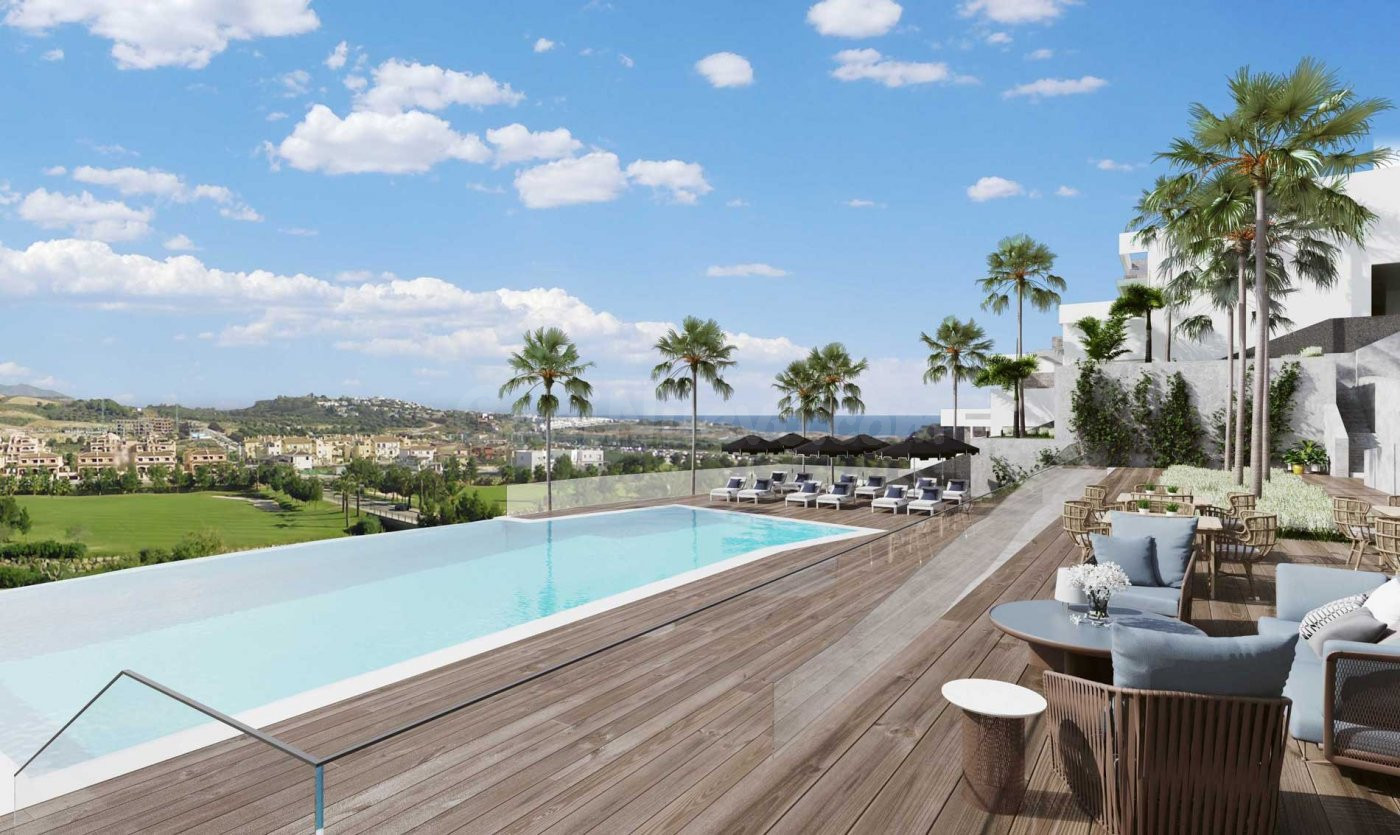 APARTAMENTO OBRA NUEVA YA FINALIZADA EN VENTA EN MIJAS CON ESPECTACULARES VISTAS AL MAR MEDITERRANEO