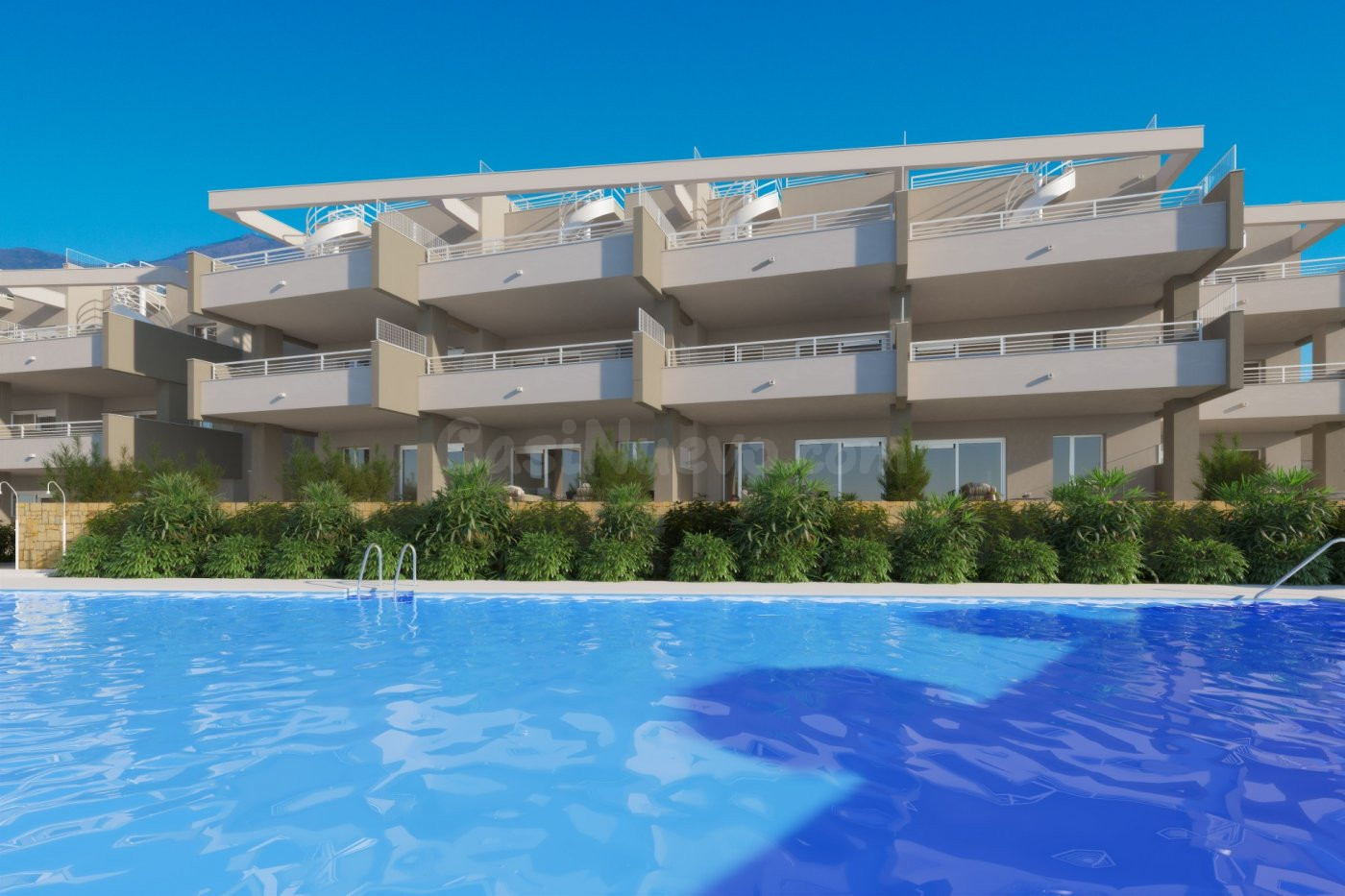 Exclusivo apartamento de obra nueva en Estepona Golf con impresionantes vistas panorámicas.