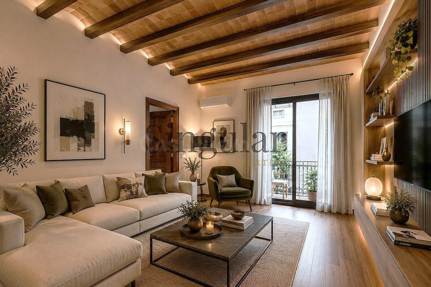 Vivienda señorial con 7 balcones exteriores en pleno corazón del Barrio Gótico