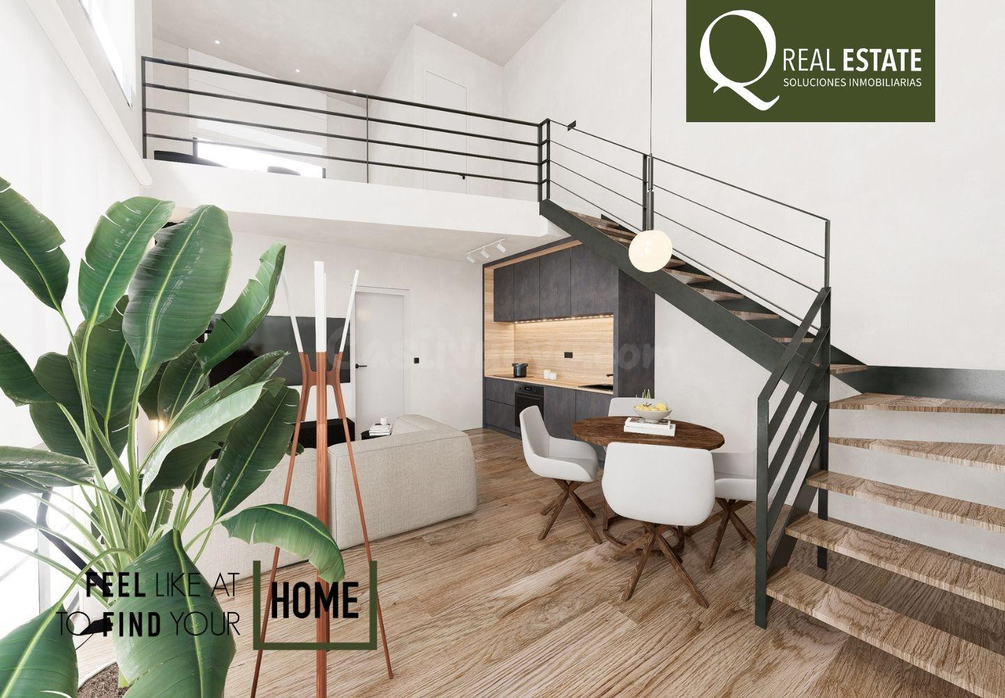 Loft de diseño en Benalúa Alicante con terraza cerca del centro.