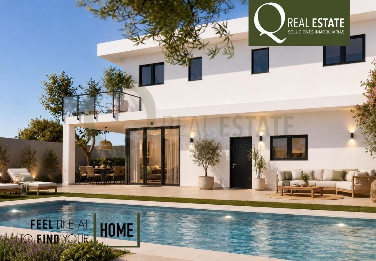 Chalet independiente en Santa Pola con Piscina privada, Jardín y Amplios espacios Exteriores