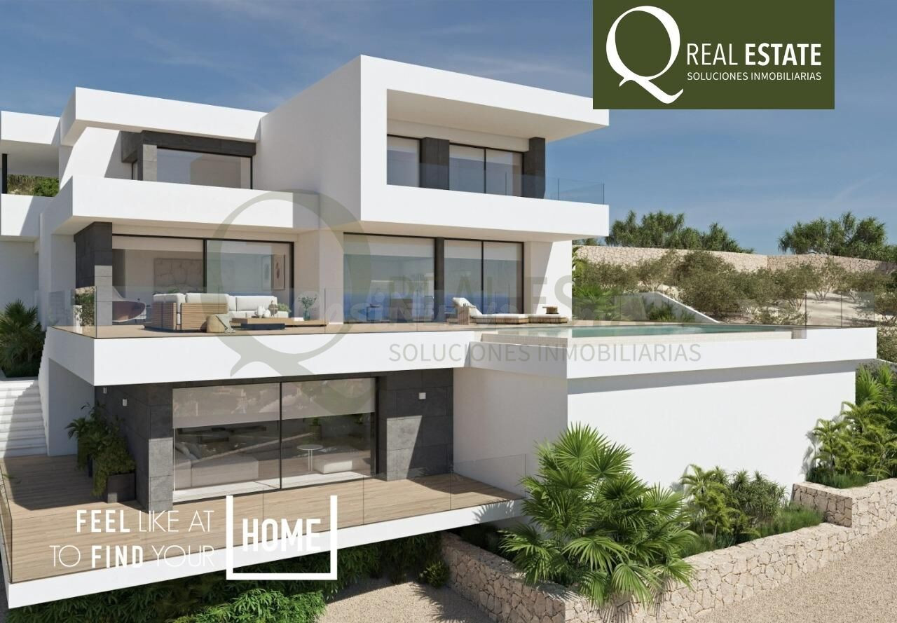 Villa de lujo en Cumbre del Sol con piscina infinity y vistas al mar y al Peñón de Ifach