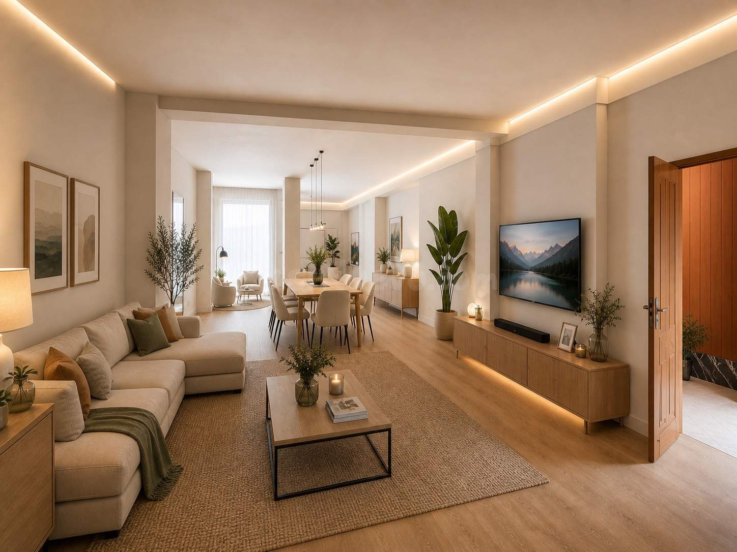 Local comercial de 138 m2 en calle peatonal de Piles. Patio de luces interior. CAMBIO DE USO A VIVIENDA siempre con salón a fachada principal.