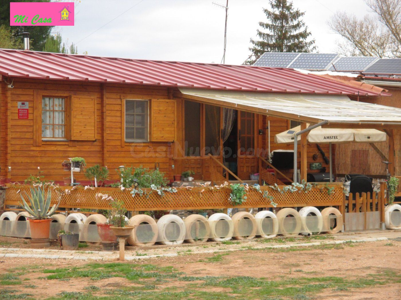 FINCA DE 5.615 Mº VALLADA CON UNA ACOGEDORA CASA DE MADERA  