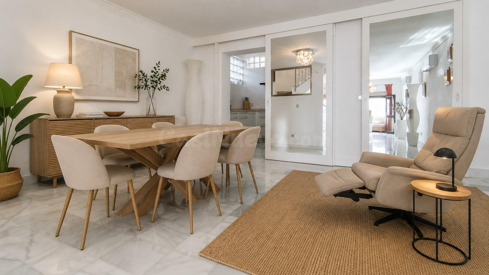 VENTA DE CASA ADOSADA EN MIJAS GOLF, MIJAS COSTA. 3 DORMITORIOS, TERRAZAS Y PARKING