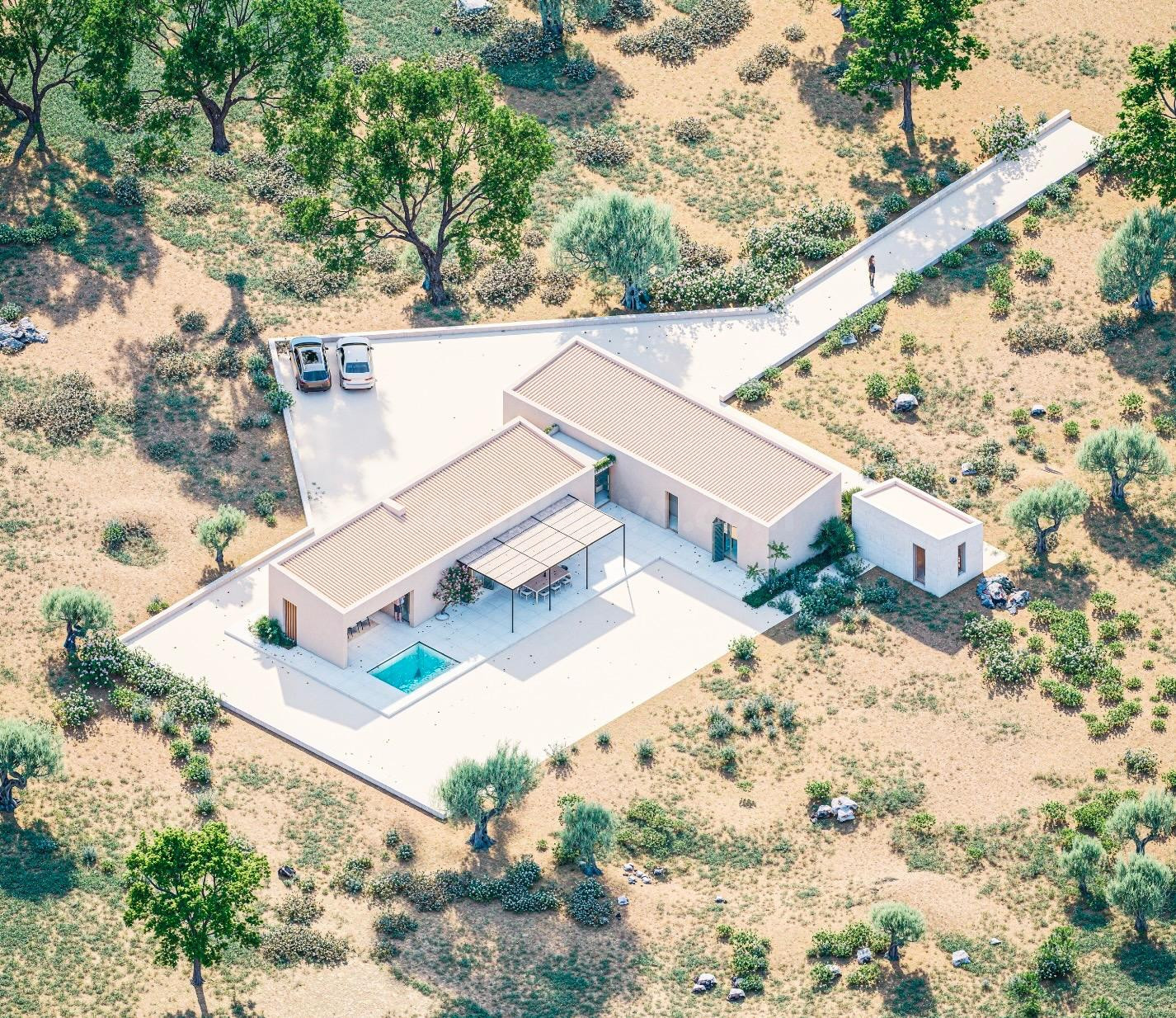 Se vende terreno rústico urbanizable en Sencelles con proyecto básico de construcción