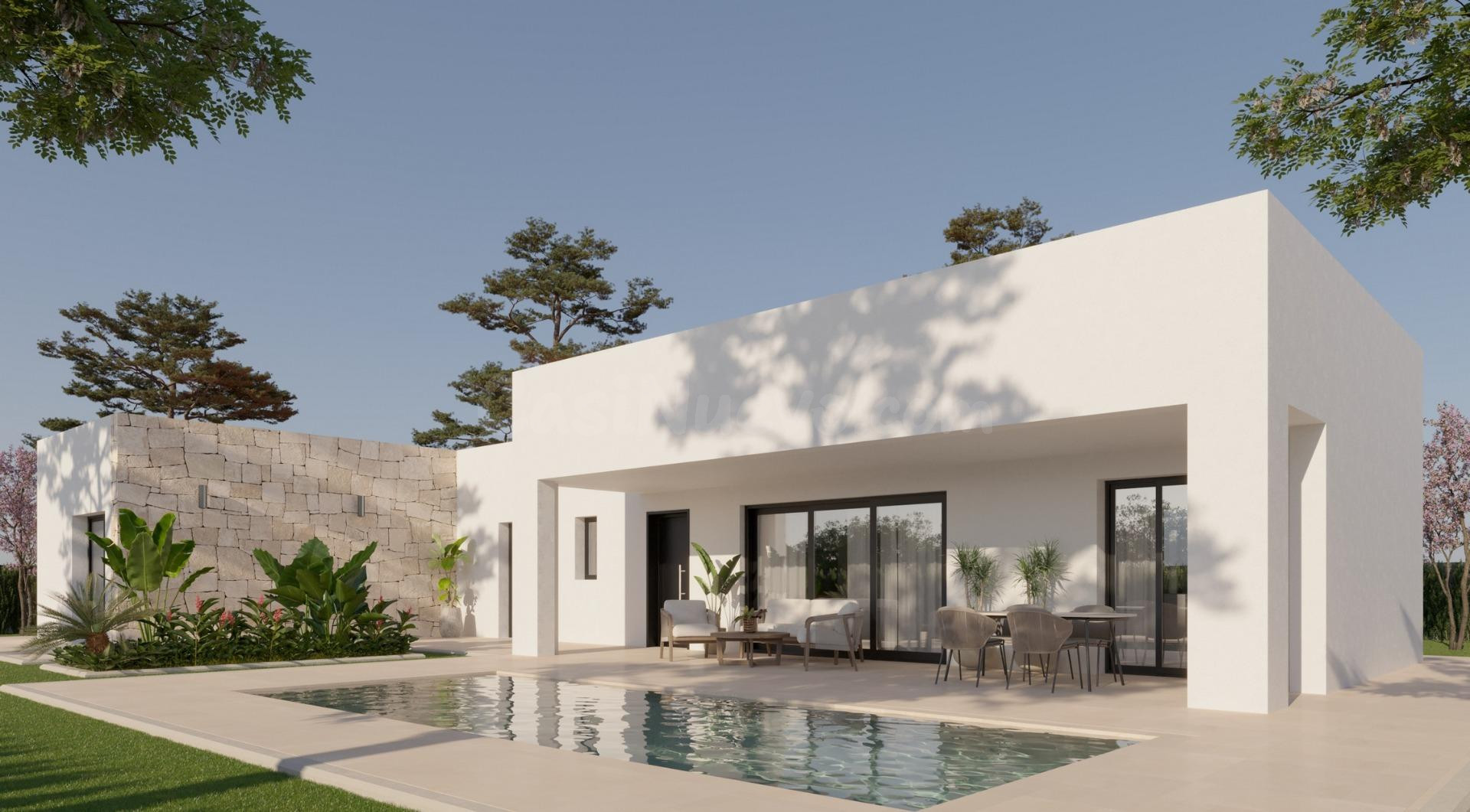 Villa de 2 dormitorios en una sola planta de nueva construcción en pinoso(Alicante)
