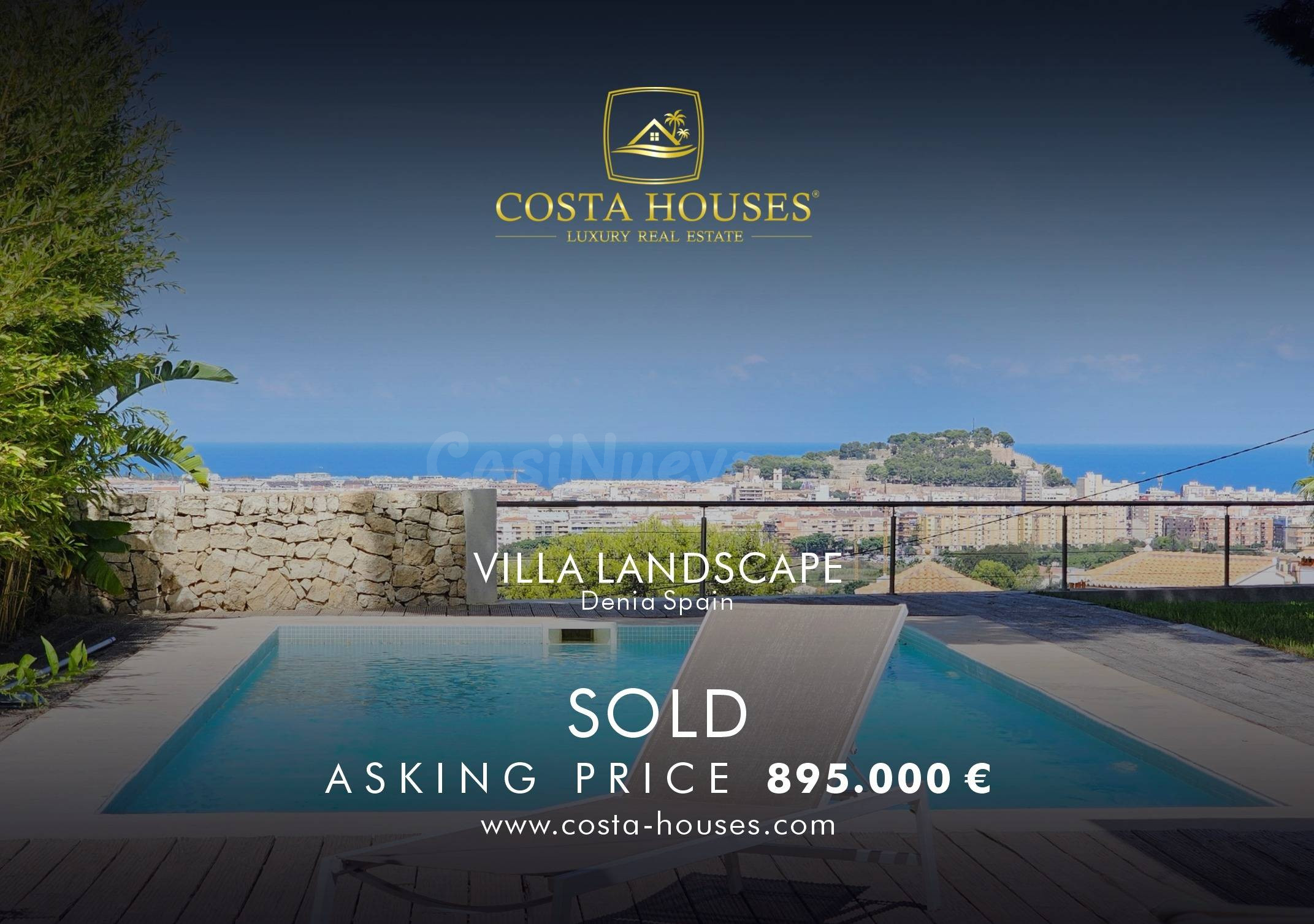 ᑕ❶ᑐ VILLA LANDSCAPE | MODERNA VILLA con vistas panorámicas al Mar en Denia, Costa Blanca España