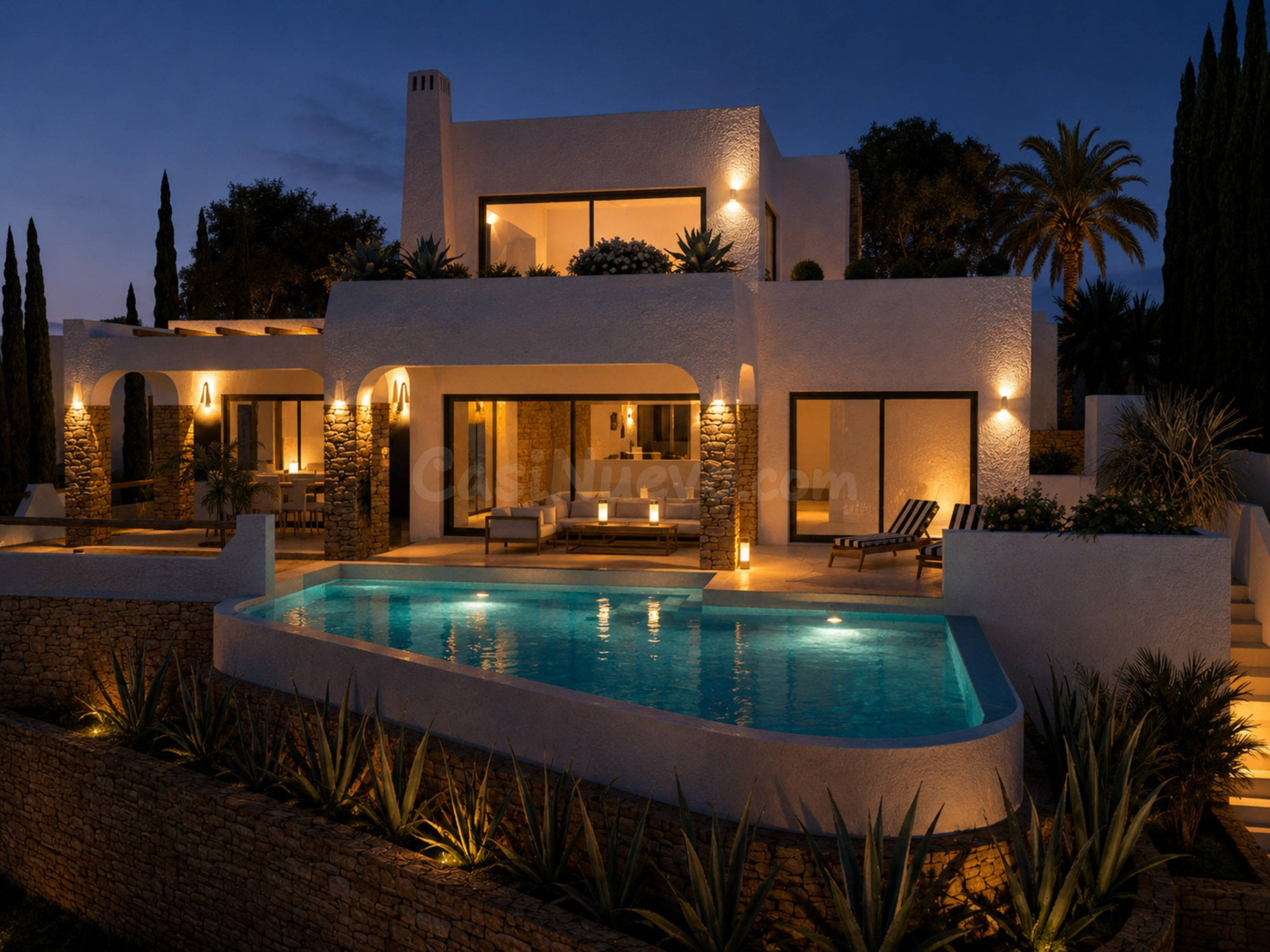 Residential PORTET VILA - Villas de Lujo estilo Ibicenco con Vistas al Mar en Moraira, Alicante
