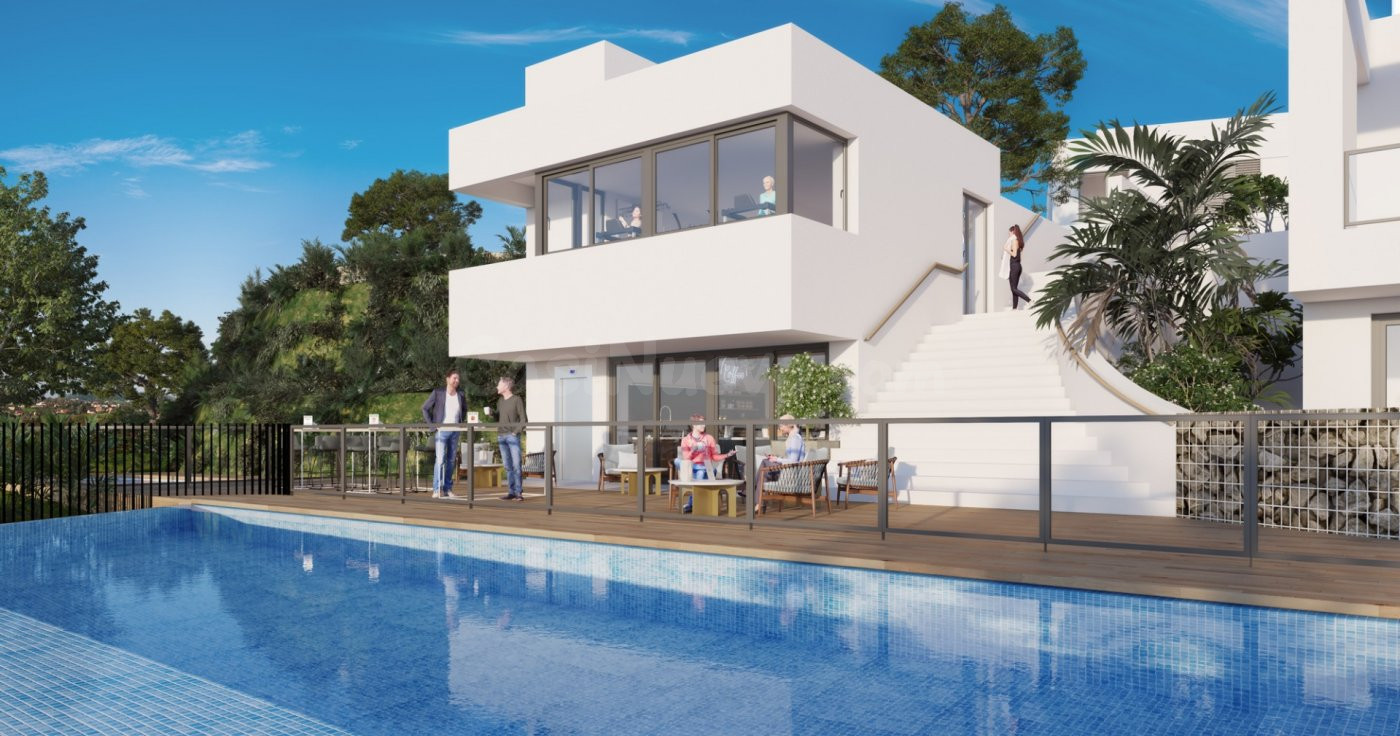 Pareado de 3 dormitorios y 2 baños en Riviera del Sol, Mijas Costa. Obra nueva