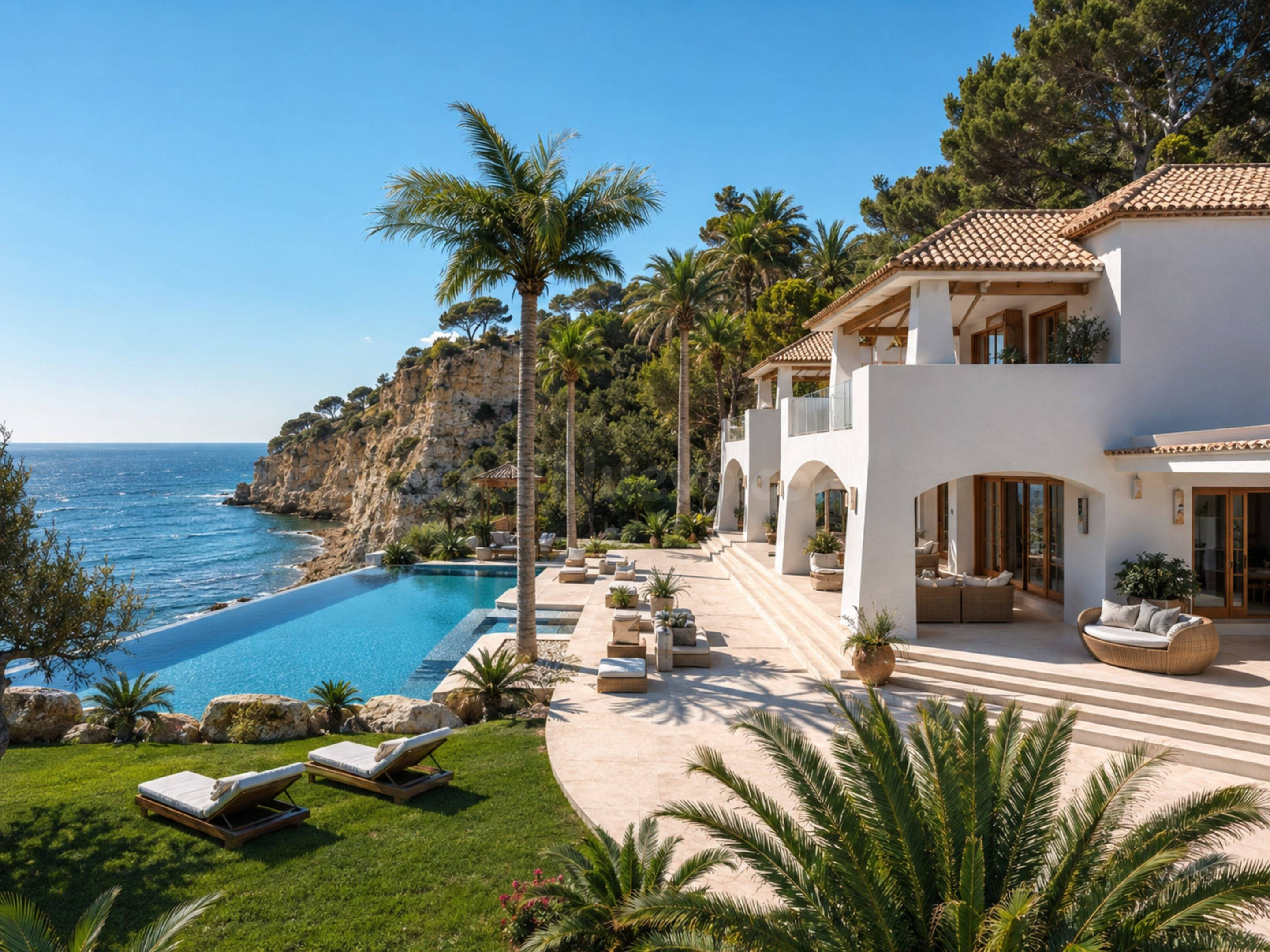 VILLA TANIT - MEGA VILLA IBICENCA DE LUJO EN PRIMERA CON VISTAS AL MAR EN MORAIRA, ALICANTE