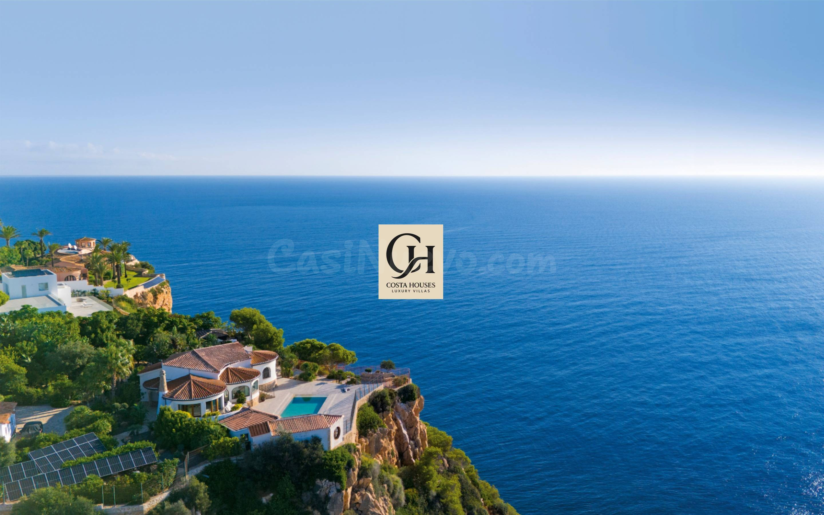 VILLA MARELLE · VILLA MEDITERRANEA EN PRIMERA LINEA DE ACANTILADO EN BALCON AL MAR, JAVEA · COSTA BLANCA
