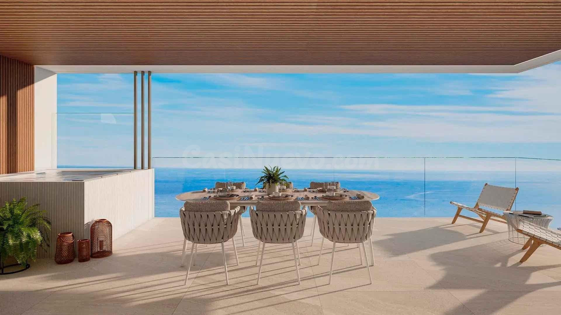 Ático de 2 dormitorios y 2 baños con vistas al mar. El Higuerón, Fuengirola